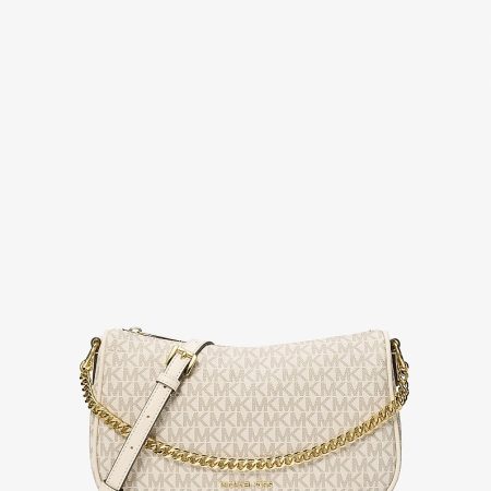 Michael Kors Carmela Medium Signature Logo Convertible Crossbody Bag