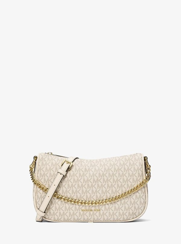 Michael Kors Carmela Medium Signature Logo Convertible Crossbody Bag