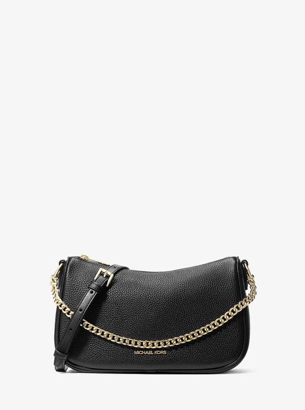 Michael Kors Carmela Medium Pebbled Leather Convertible Crossbody Bag