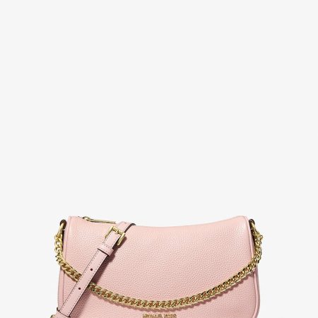 Michael Kors Carmela Medium Pebbled Leather Convertible Crossbody Bag
