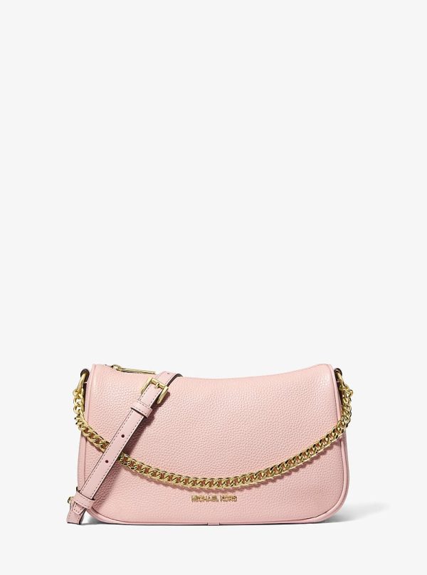 Michael Kors Carmela Medium Pebbled Leather Convertible Crossbody Bag