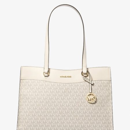 Michael Kors Jet Set Large Signature Logo Tote Bag