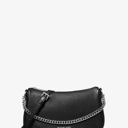 Michael Kors Carmela Medium Pebbled Leather Crossbody Bag