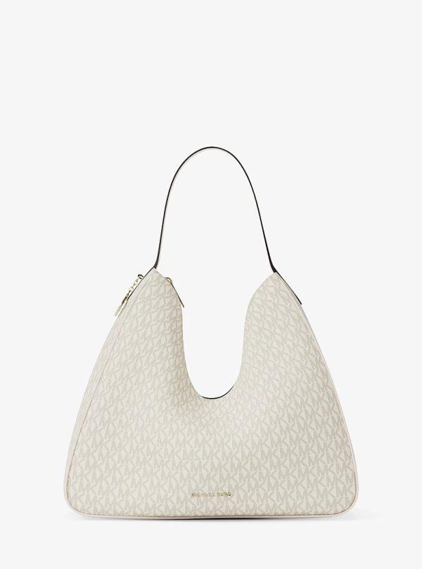 Michael Kors Nayla Medium Signature Logo Shoulder Bag