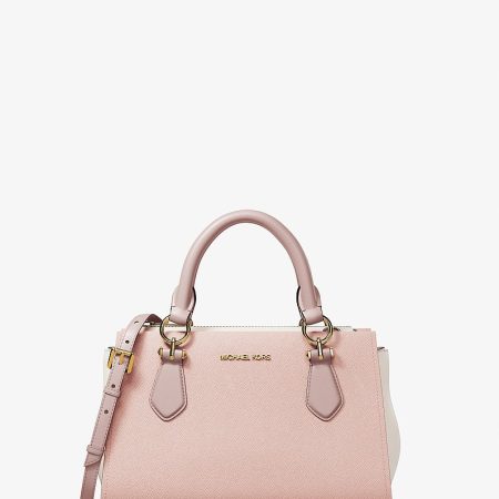 Michael Kors Marilyn Small Color-Block Saffiano Leather Messenger Bag
