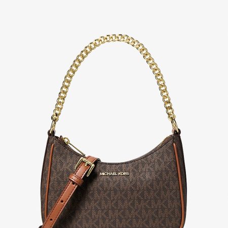 Michael Kors Jet Set Signature Logo Convertible Crossbody Bag