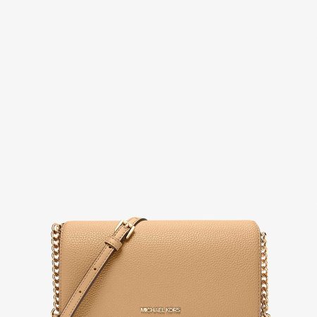Michael Kors Jet Set Travel Medium Pebbled Leather Crossbody Bag