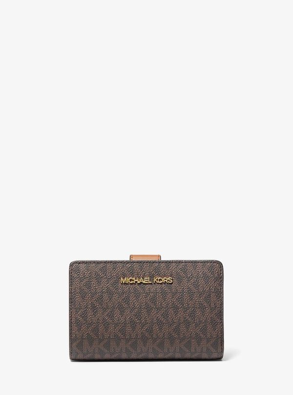 Michael Kors Medium Signature Logo Wallet Brown - Preorder