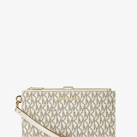 Michael Kors Jet Set Travel Large Signature Logo Wristlet