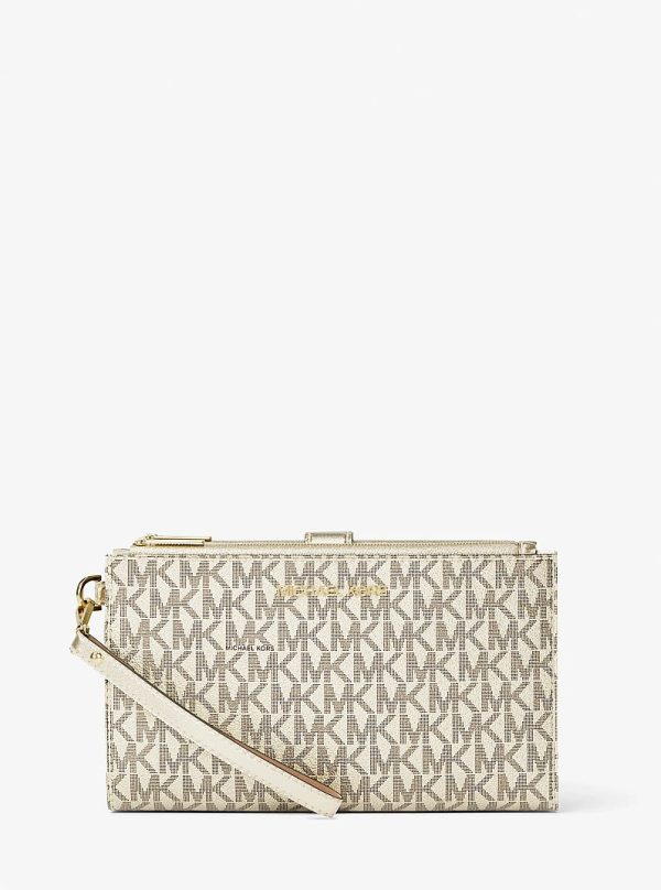 Michael Kors Jet Set Travel Large Signature Logo Wristlet