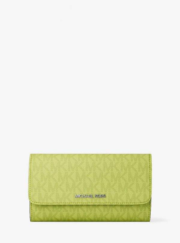 Michael Kors Jet Set Large Signature Logo Tri-Fold Wallet