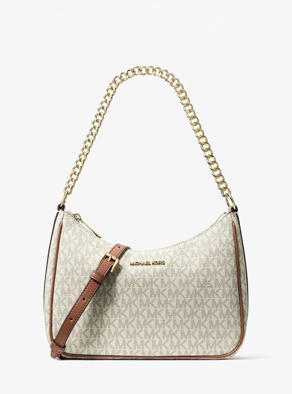 Michael Kors Jet Set Travel Large Signature Logo Convertible Crossbody Bag