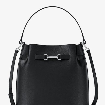 Michael Kors Carson Medium Pebbled Leather Convertible Bucket Crossbody Bag