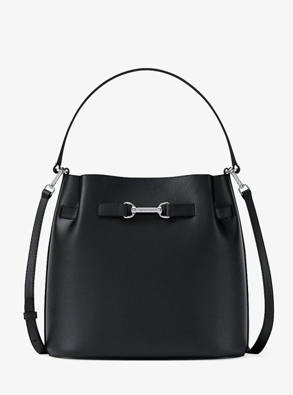 Michael Kors Carson Medium Pebbled Leather Convertible Bucket Crossbody Bag