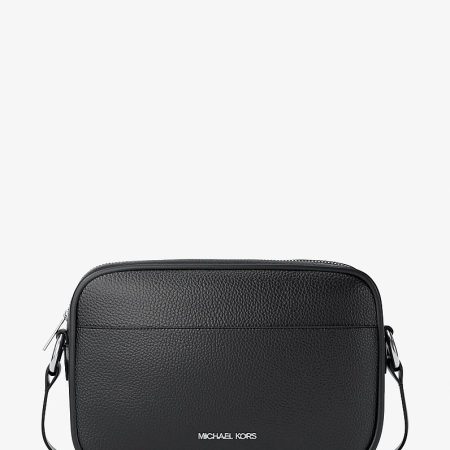 Michael Kors Jet Set Large Pebbled Leather Camera Crossbody Bag