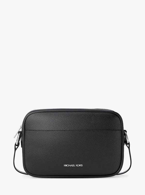 Michael Kors Jet Set Large Pebbled Leather Camera Crossbody Bag