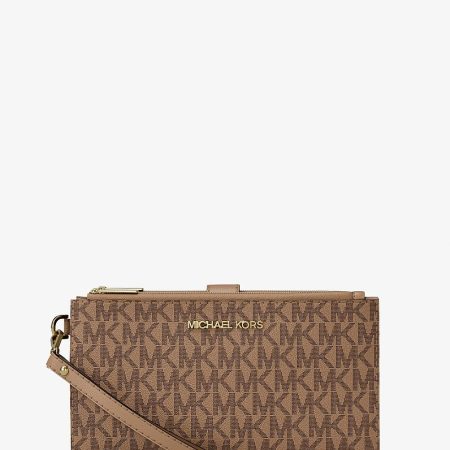 Michael Kors Jet Set Large Signature Logo Wristlet