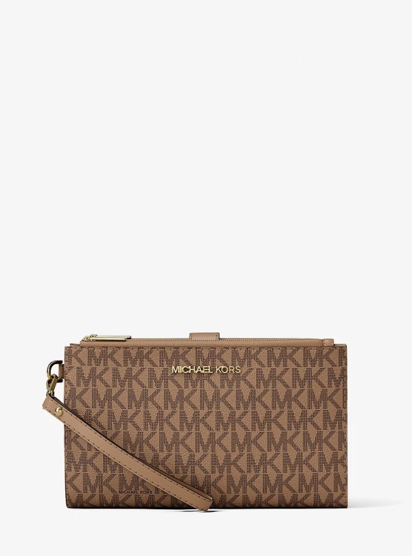 Michael Kors Jet Set Large Signature Logo Wristlet