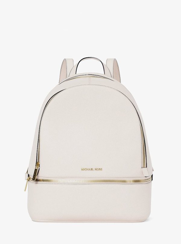 Michael Kors Rhea Medium Pebbled Leather Backpack