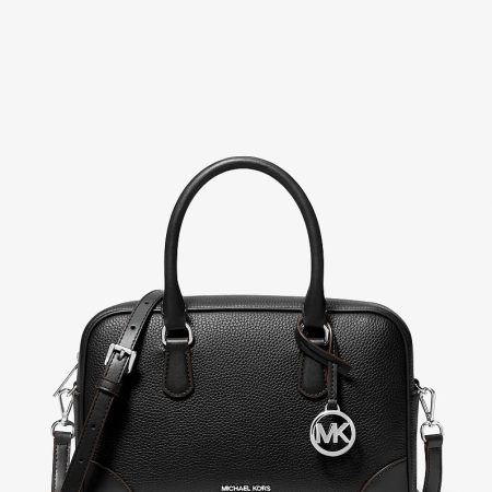 Michael Kors Thompson Medium Pebbled Leather Satchel