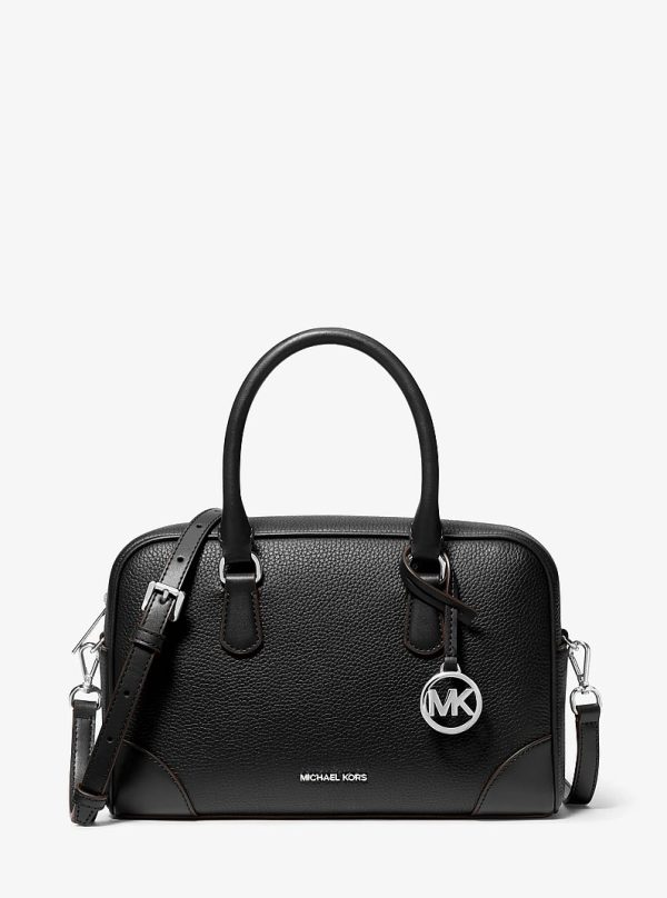 Michael Kors Thompson Medium Pebbled Leather Satchel