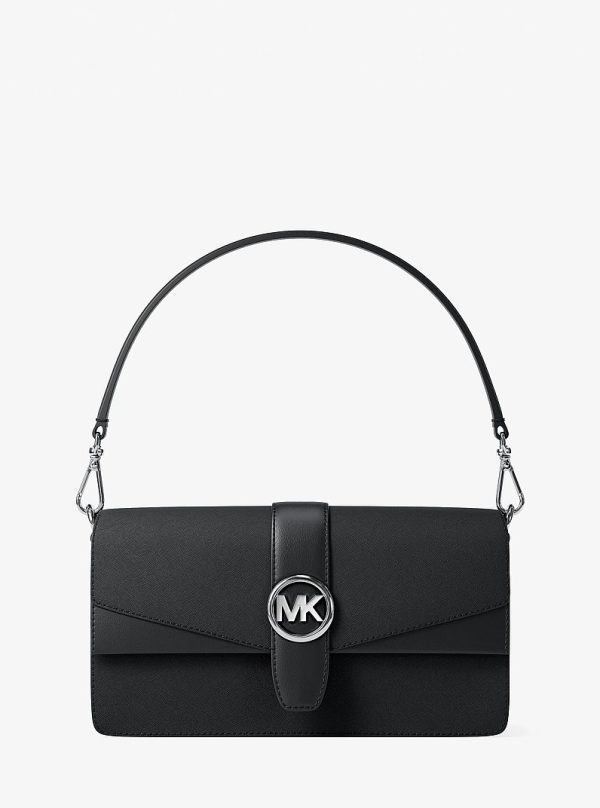 Michael Kors Greenwich Medium Saffiano Leather Convertible Shoulder Bag
