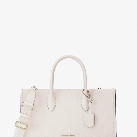Michael Kors Mirella Medium Logo Debossed Satchel