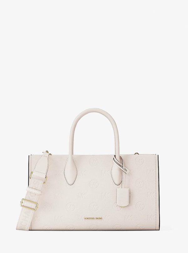 Michael Kors Mirella Medium Logo Debossed Satchel