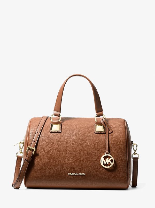 Michael Kors Grayson Medium Pebbled Leather Duffel Bag