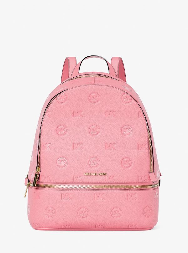 Michael Kors Rhea Medium Logo Debossed Backpack