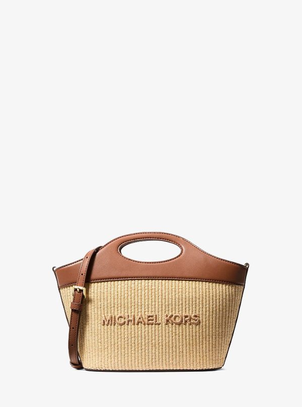 Michael Kors Tatum Medium Woven Convertible Crossbody Bag