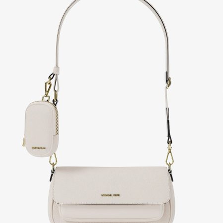 Michael Kors Jet Set Travel Small Pebbled Leather Crossbody Bag With Pouch