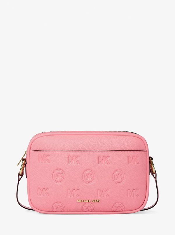 Michael Kors Jet Set Travel Large Logo Debossed Camera Crossbody Bag