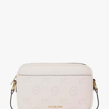 Michael Kors Jet Set Travel Large Logo Debossed Camera Crossbody Bag