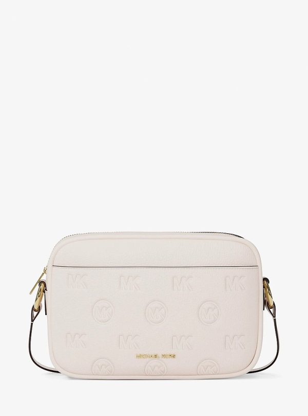 Michael Kors Jet Set Travel Large Logo Debossed Camera Crossbody Bag