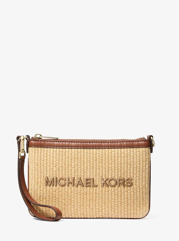 Michael Kors Jet Set Travel Small Woven Wristlet