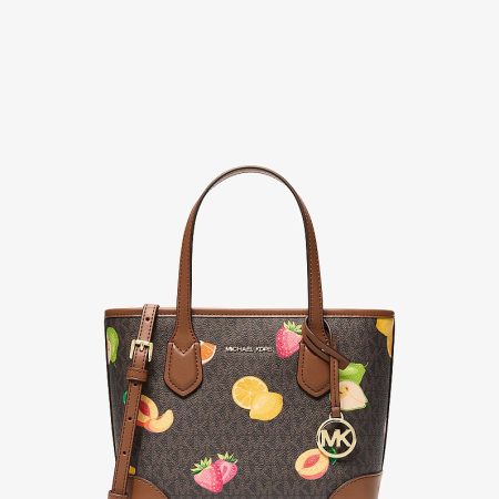 Michael Kors Eva Extra-Small Printed Signature Logo Convertible Tote Bag