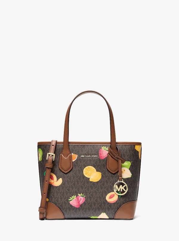 Michael Kors Eva Extra-Small Printed Signature Logo Convertible Tote Bag