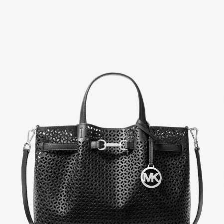 Michael Kors Carson Medium Floral Laser Cut Satchel