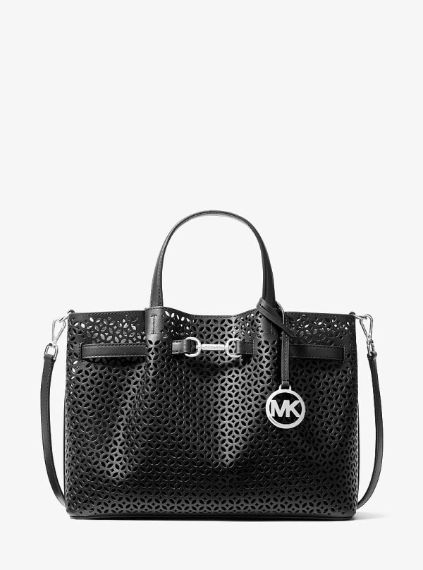 Michael Kors Carson Medium Floral Laser Cut Satchel