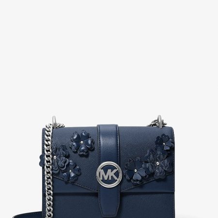Michael Kors Greenwich Small Floral Embellished Crossbody Bag
