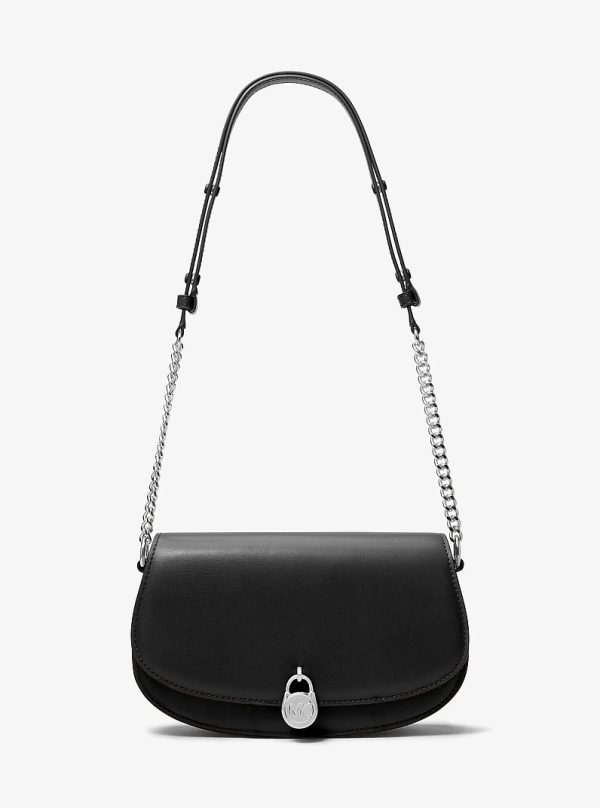Michael Kors Mila Medium Leather Messenger Bag
