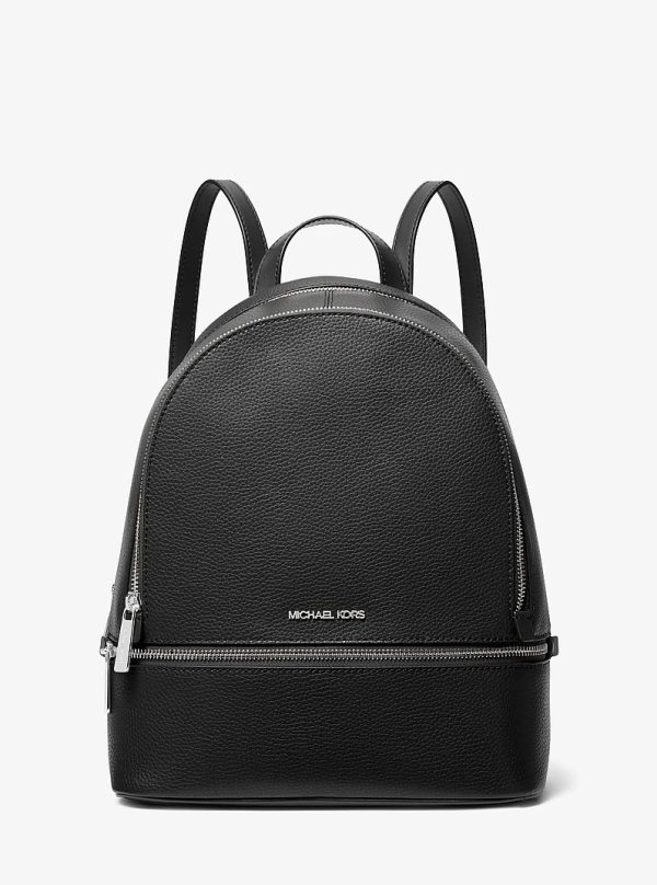 Michael Kors Rhea Medium Pebbled Leather Backpack