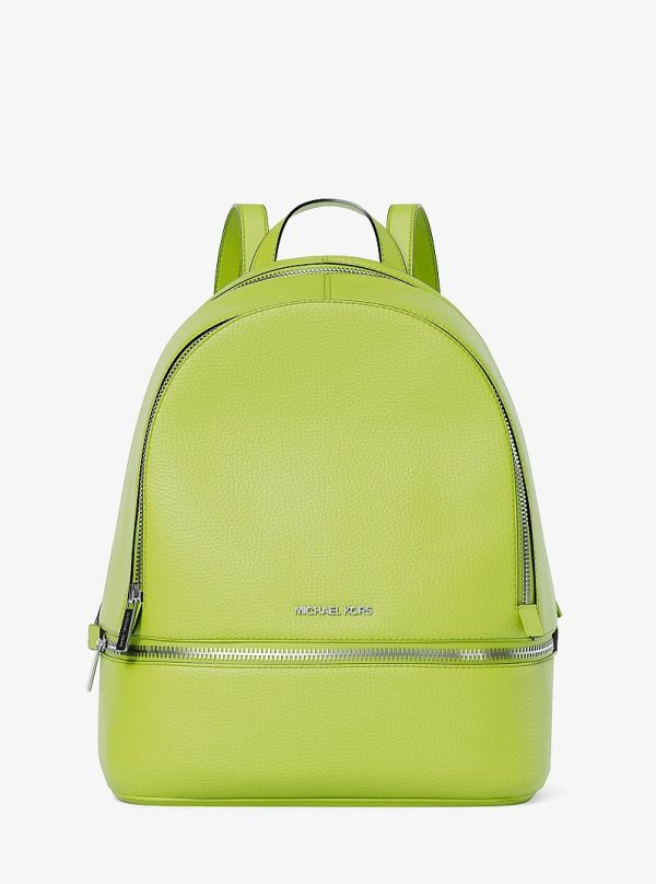 Michael Kors Rhea Medium Pebbled Leather Backpack