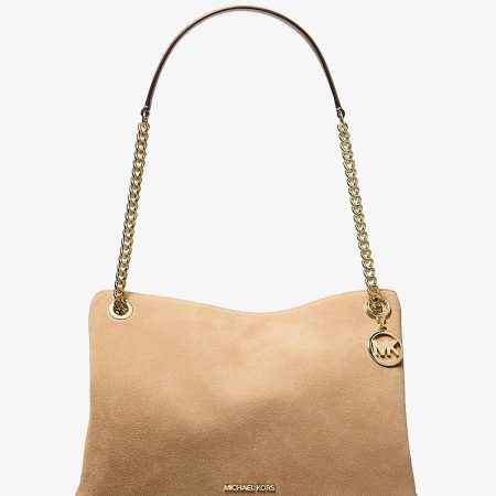 Michael Kors Christina Medium Suede Messenger Bag