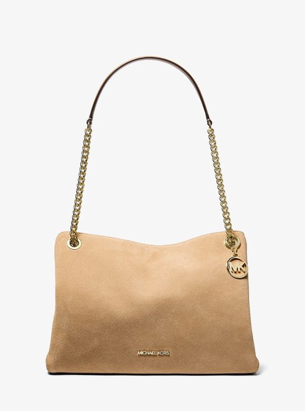 Michael Kors Christina Medium Suede Messenger Bag