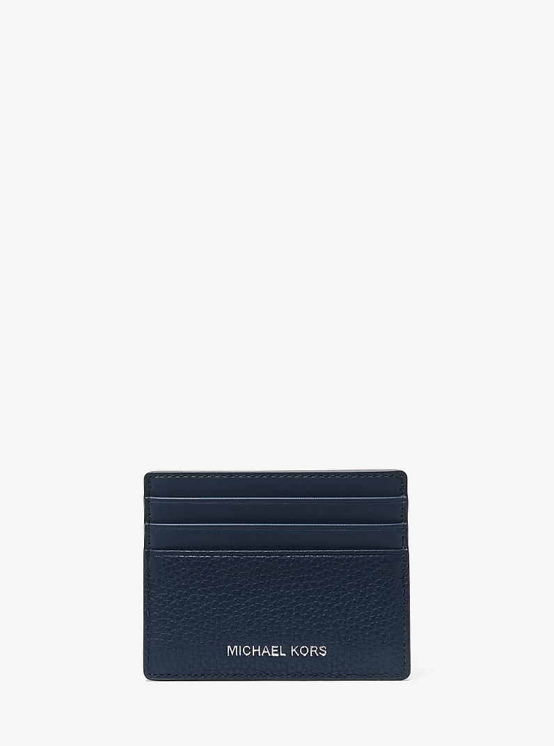 Michael Kors Cooper Pebbled Leather Tall Card Case