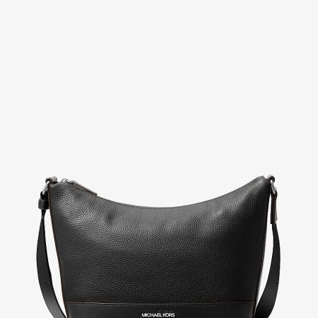 Michael Kors Cooper Pebbled Leather Crescent Bag