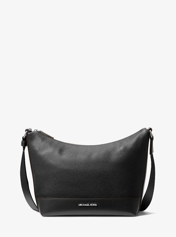 Michael Kors Cooper Pebbled Leather Crescent Bag