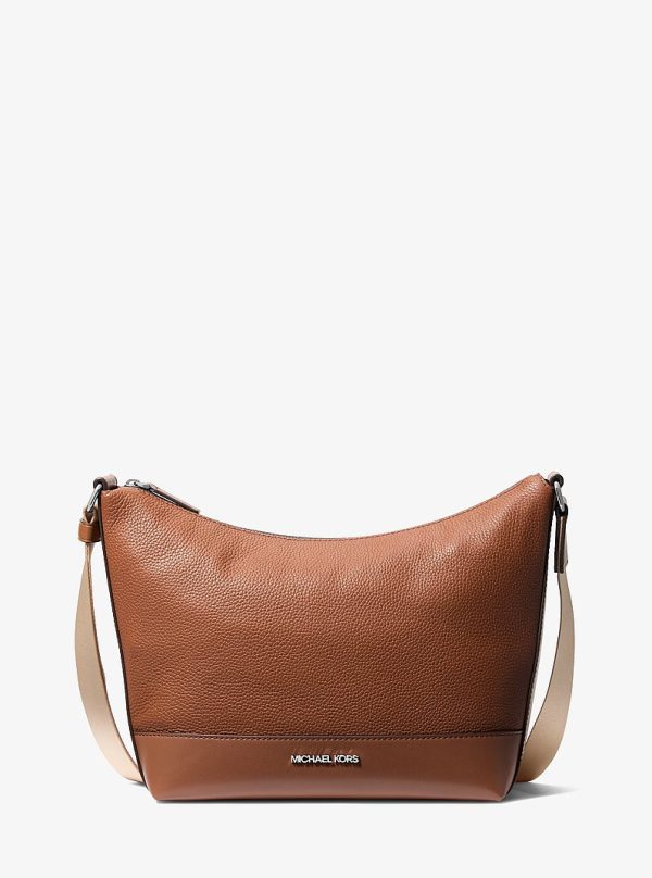Michael Kors Cooper Pebbled Leather Crescent Bag